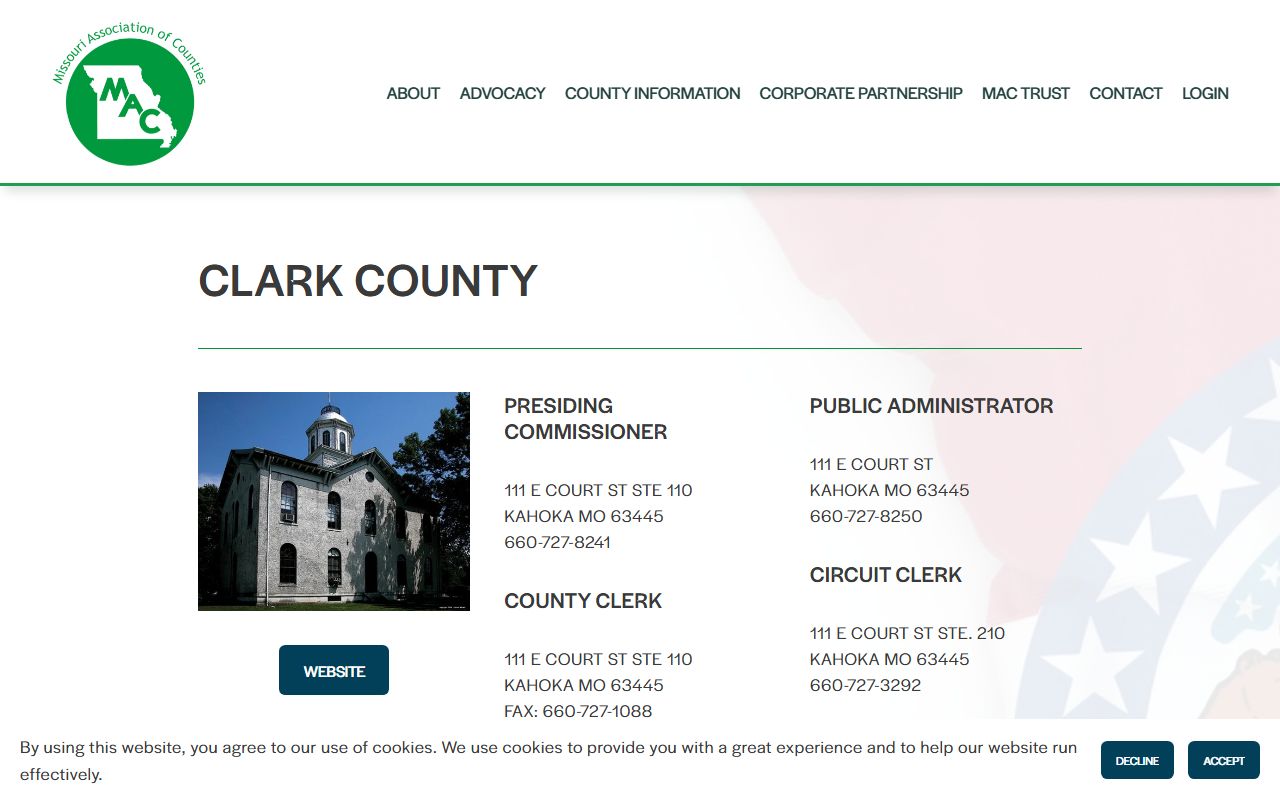 Clark County Circuit Clerk records county directory