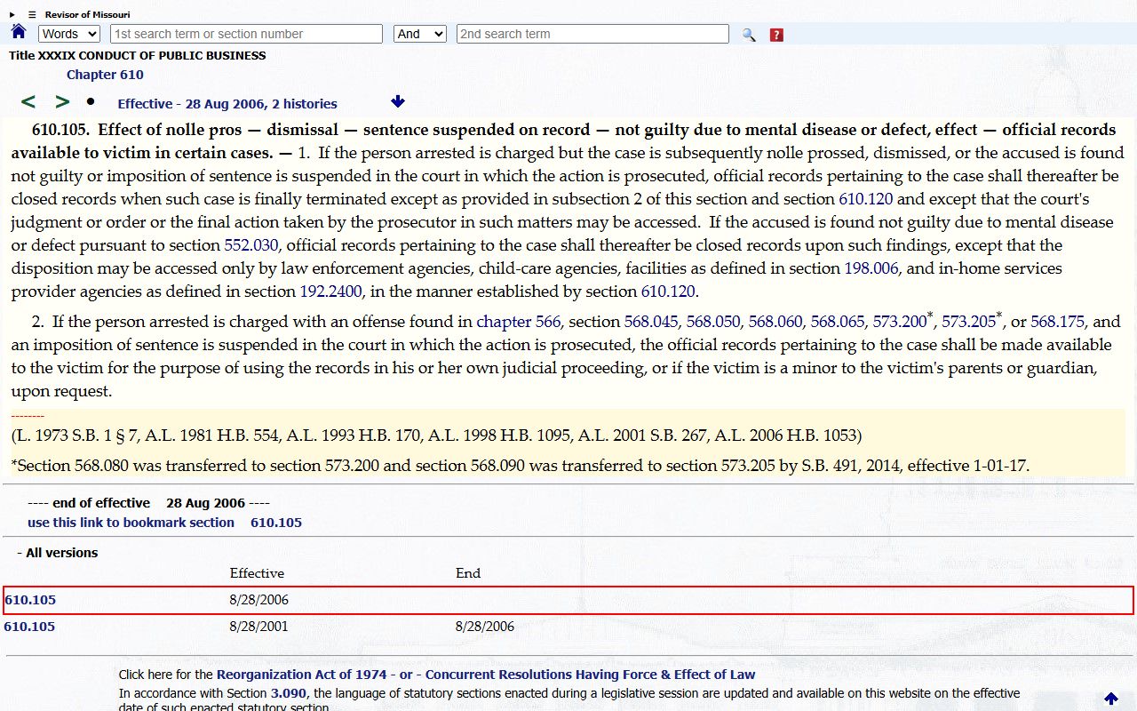 Clark County criminal court records closed records after no charge or non conviction