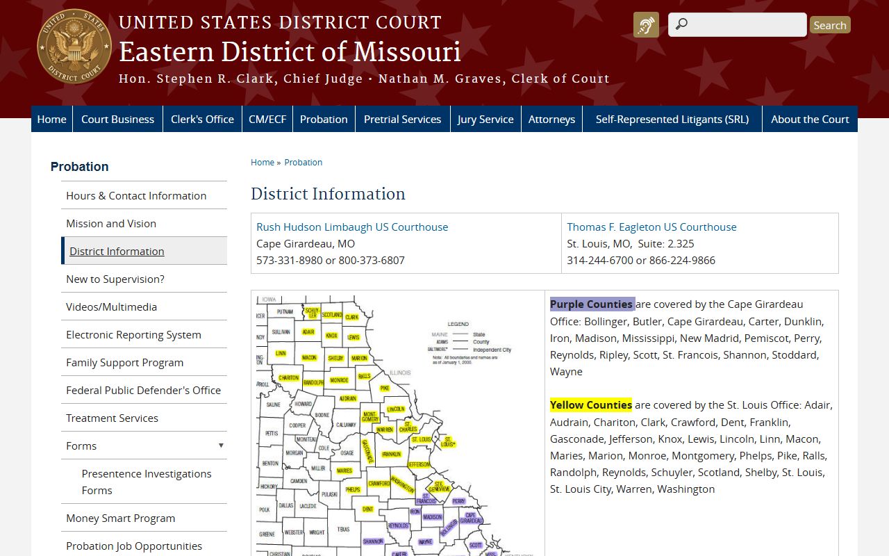 Clark County Circuit Court federal district coverage