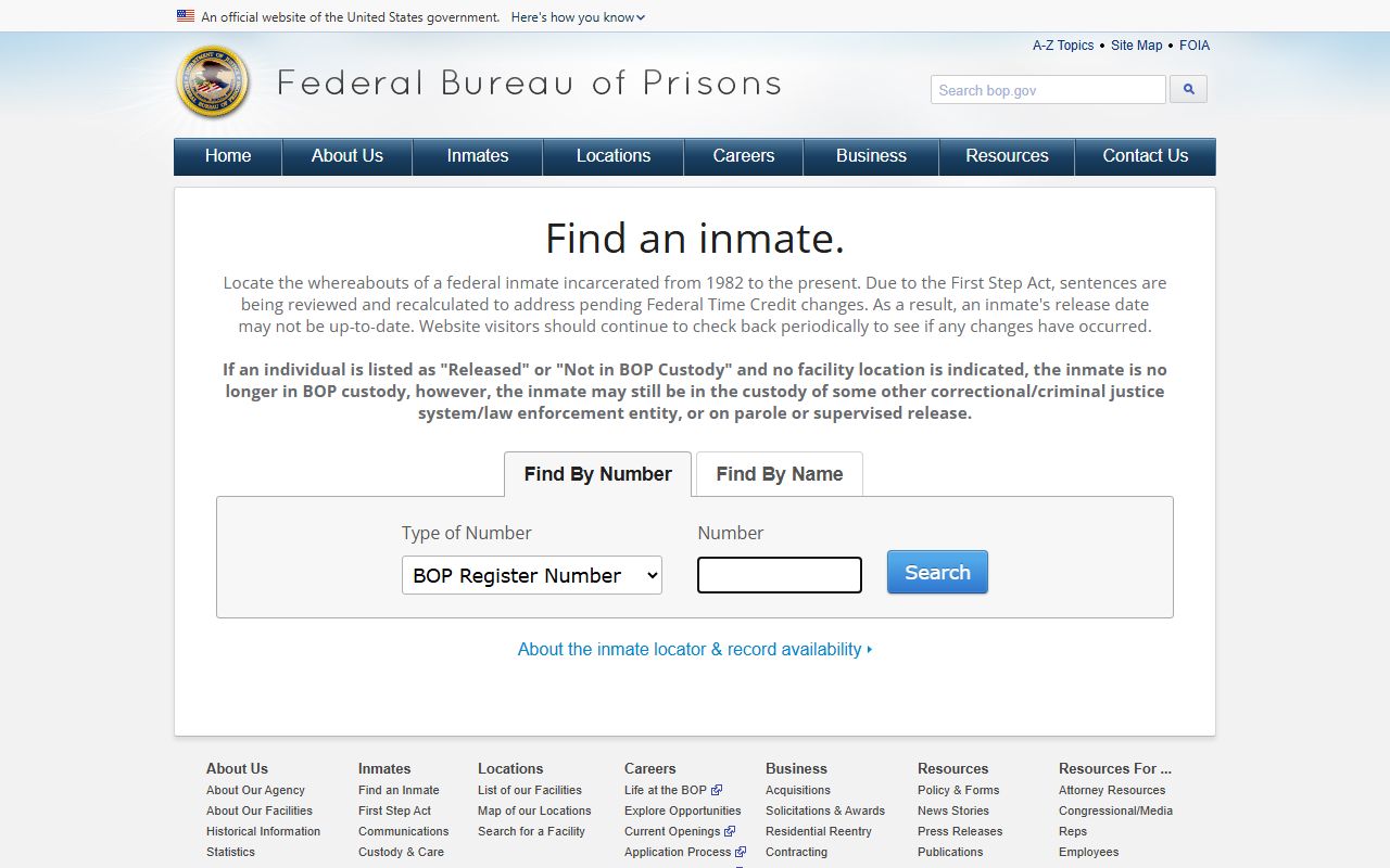 Clark County Circuit Court federal inmate locator distinction