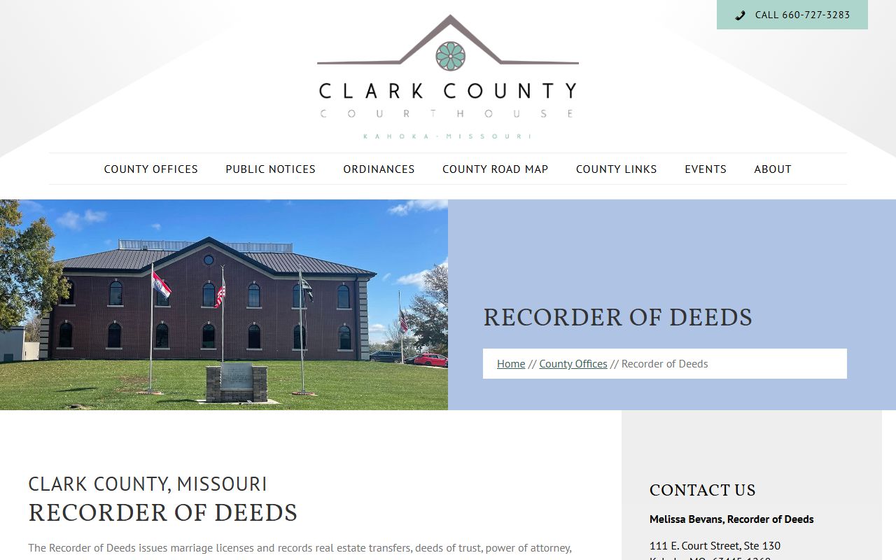 Clark County marriage and divorce records Recorder of Deeds page