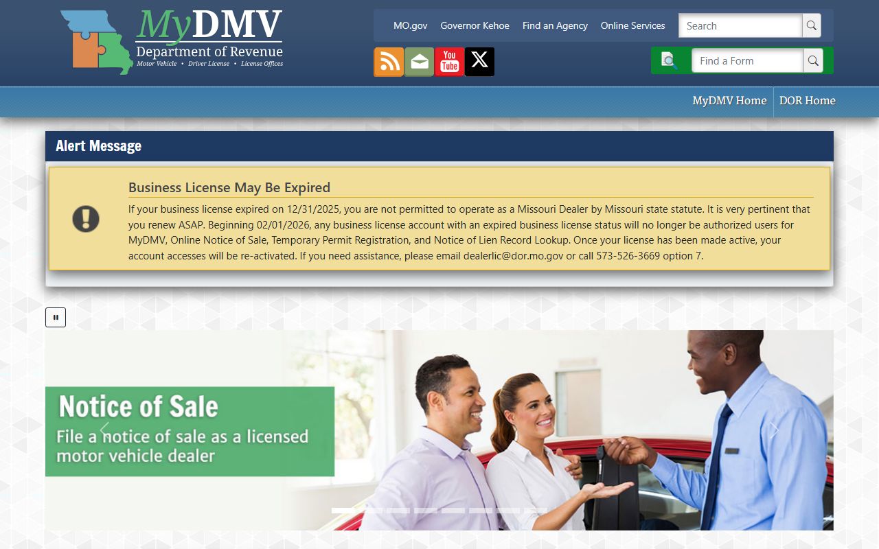 Clark County traffic court records Missouri MyDMV driver services